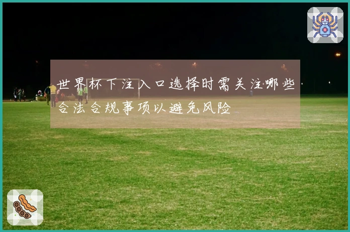 世界杯下注入口选择时需关注哪些合法合规事项以避免风险