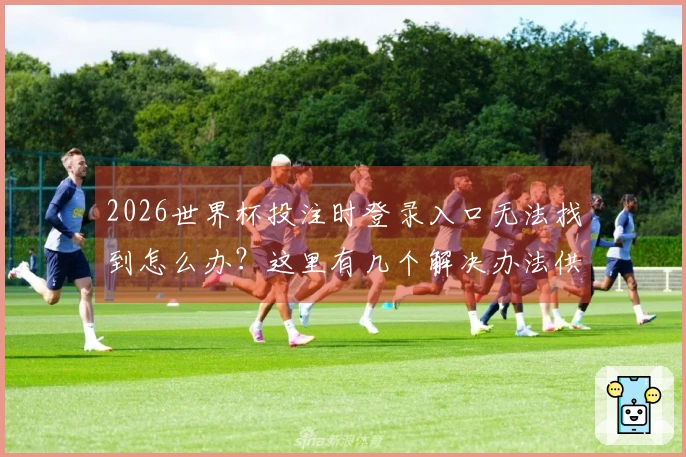 2026世界杯投注时登录入口无法找到怎么办？这里有几个解决办法供你参考