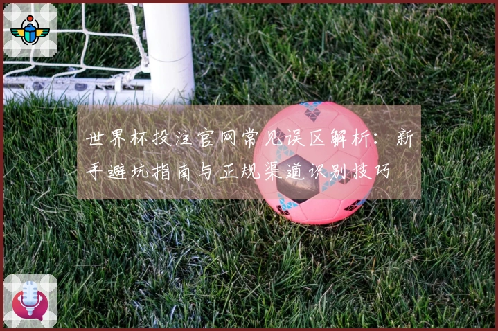 世界杯投注官网常见误区解析：新手避坑指南与正规渠道识别技巧